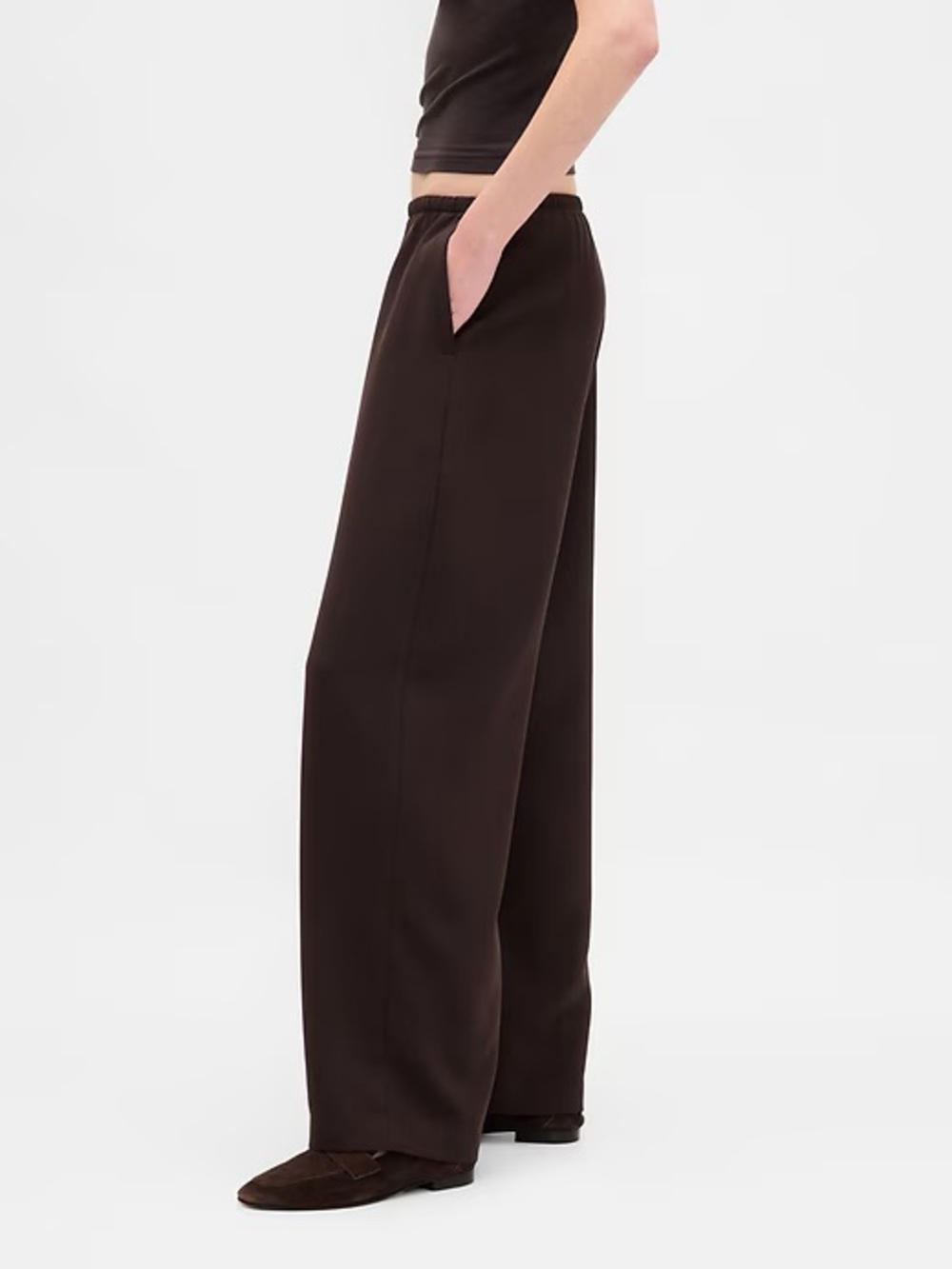 Gap Wide Leg Easy Pants - Terra Brown - Picture 2 of 6